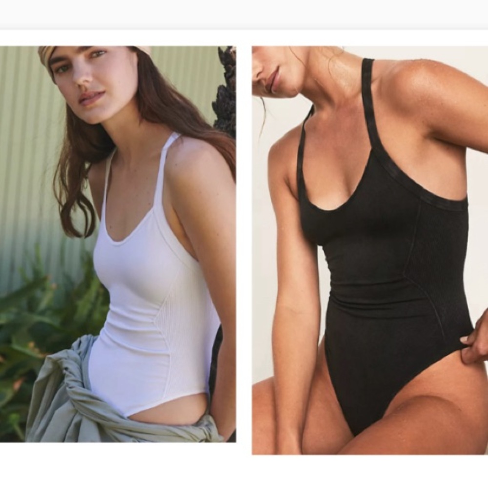 Free people Movement Good Karma Bodysuit M/L washed black